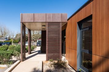 Batiment modulaire de l'école hotelière de Montpellier