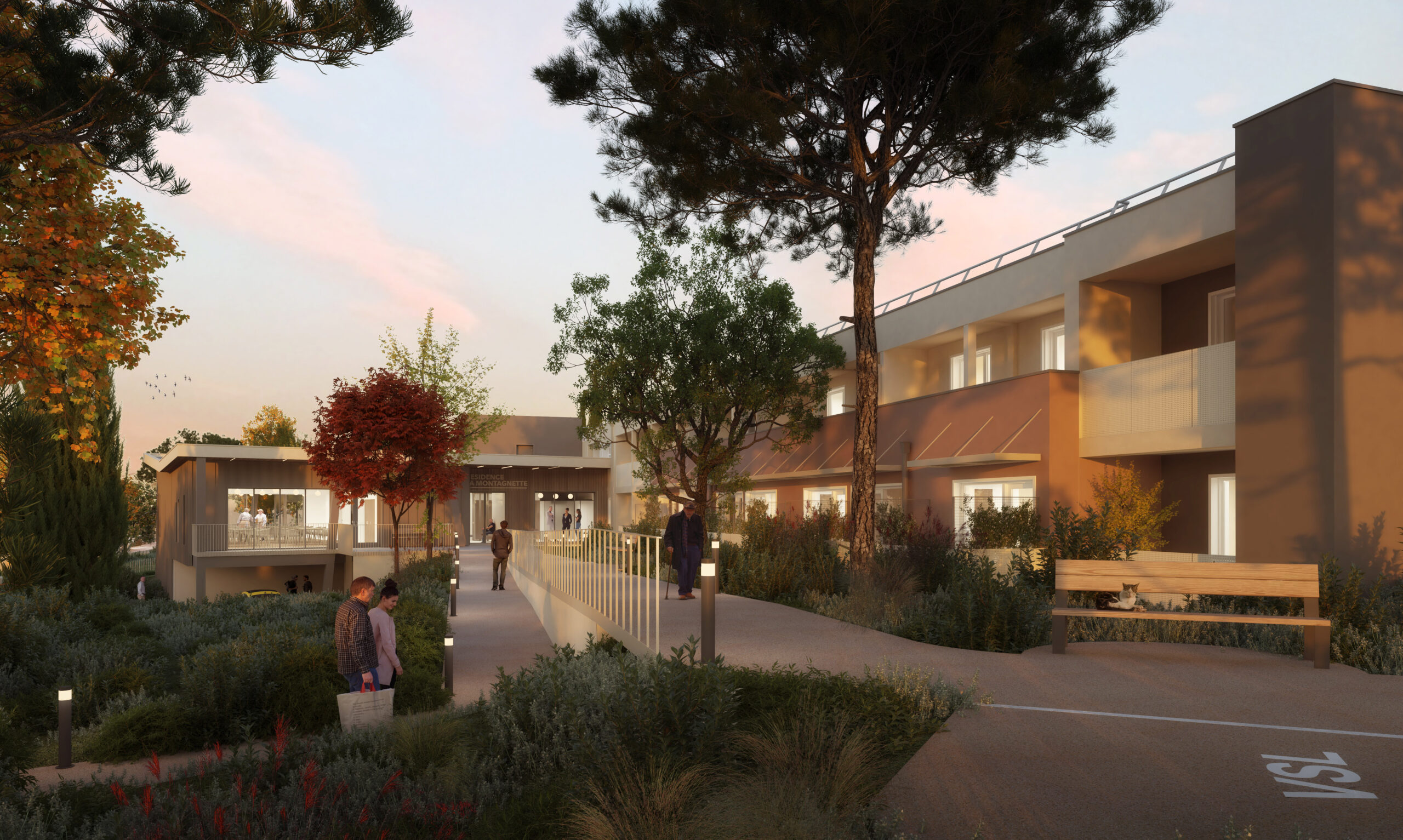 Concours Résidence La Montagnette Nimes Architecte